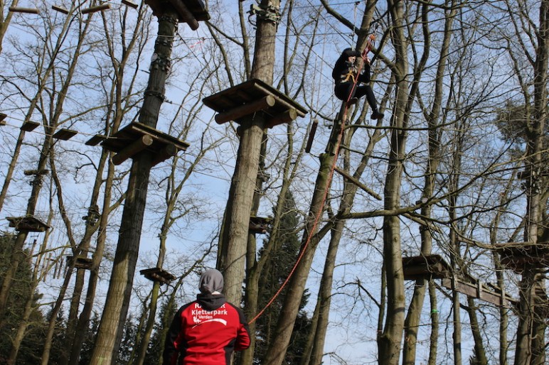 Kletterpark Verden Seilbahn Rettung